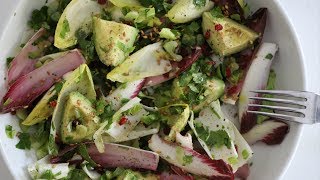 Super Healthy Quick Salad with Avocado Belgian Endive  Vegan Recipe  Heghineh Cooking Show [upl. by Nitsugua]