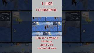 Kon kon crafland khelega apna u Id comment karo ff  song  shorts viralshort freefire [upl. by Gerald121]