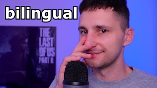 ASMR In The Tingliest Language  bilingual male whisper with trigger words for instant relaxation [upl. by Anetta317]