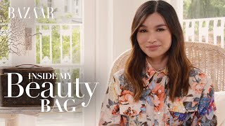 Gemma Chan  Inside my beauty bag  Bazaar UK [upl. by Miehar394]