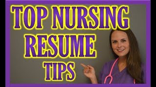 Nursing Resume by Nurse Sarah  How to Create a Stunning Resume for Nurses [upl. by Ahseia232]