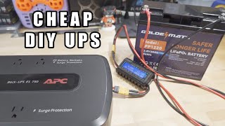 DIY LiFePO4 UPS Battery Backup for Cheap ⚡ [upl. by Ahsaela]