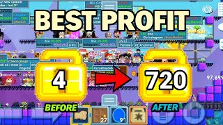 BEST WAY TO PROFIT IN GROWTOPIA 2024 🤑  Growtopia Profit  Growtopia [upl. by Eudora]