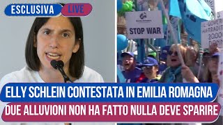 Elly Schlein Contestata Duramente in Emilia Romagna Via dalla Piazza [upl. by Letnahc]