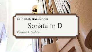 LeifErik Hallmann Sonata in D  Pipe Organ [upl. by Doreg]