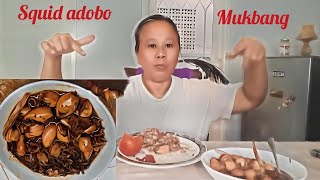 Squid adobo  adobong pusit  squid yummy cookandeat  Nelia Creasey [upl. by Ttsepmet]