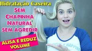 Diário de Um Cabelo Loiro 19  Hidratação Caseira que Alisa e Reduz Volume [upl. by Agostino]