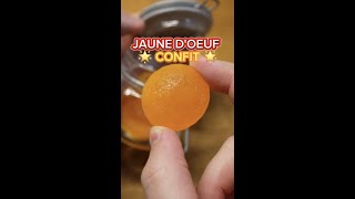 RECETTE 🥚 Jaune dœuf confit au sel 👨‍🍳 [upl. by Bronson]