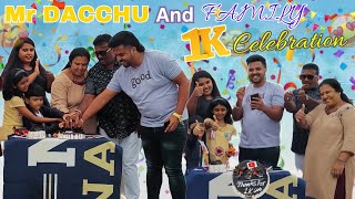 Mr Dacchu And Family 1k Subscriber Celebration🥳 Surprise By Bavi 🎉  Mr DACCHU VLOGS [upl. by Anirrak]