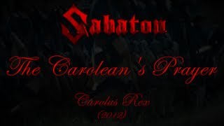 Sabaton  The Caroleans Prayer Lyrics English amp Deutsch [upl. by Htebazileyram761]