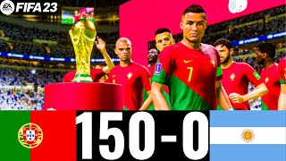 FIFA 23  PORTUGAL 1500 ARGENTINA  FIFA WORLD CUP FINAL QATAR 2022  PS5 GAMEPLAY [upl. by Angell]