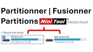 Comment partitionner disque dur ou fusionner des partitions sous Windows 11 ou 10 avec MiniTool [upl. by Luce]