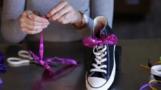 Decorative Ways to Lace Shoes  Shoelace Tutorials [upl. by Nodnarg192]