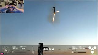 SpaceX Starship Flight 5 Booster Catch Reaction [upl. by Dis]