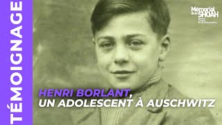 Témoignage  Henri Borlant un adolescent à Auschwitz [upl. by Catlaina490]