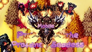 Terraria TModLoader mobile Calamity Mod  Revengeance  Death Providence the Profaned Goddess [upl. by Ennavoj]