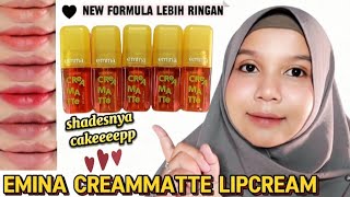 EMINA CREAMMATTE LIPCREAM NEW FORMULA REVIEW [upl. by Nrehtak]