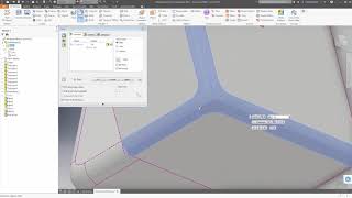 Applying the Constant Radius Fillet in Inventor [upl. by Portwine]