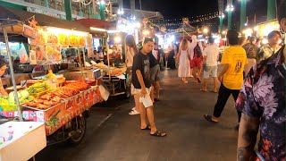 Night crossing of the Banzaan Fresh Market Patong  Thailand [upl. by Acus]