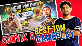 SOUVIKDLIVE1 VS COPKNIT BEST TDM MATCH EVER😲 MY REACTION  viral bgmi reels gaming youtube [upl. by Nitniuq140]