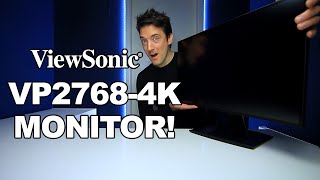 VIEWSONIC 27 INCH 4K MONITOR REVIEW VP27684K [upl. by Iew318]