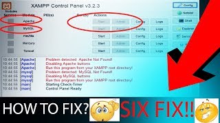 SIX FIXES For Error Apache Shutdown unexpectedly in Xampp 2020  WINDOWS 10 [upl. by Lavud]