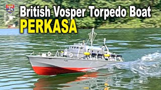 132 RC British Vosper Torpedo Boat Perkasa 1 [upl. by Ylluz]