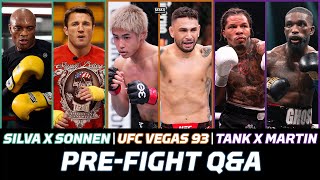 UFC Vegas 93  Silva vs Sonnen 3  Tank vs Martin  LIVE Peoples PreFight Show  MMA Fighting [upl. by Elsi]