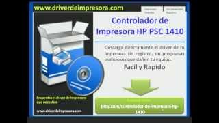 Descargar Controlador de Impresora HP PSC 1410 ¿Donde descargar en forma directa [upl. by Ahsonek]