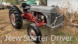 Ep5 Replacing 9n Ford tractor starter driver [upl. by Nosde110]