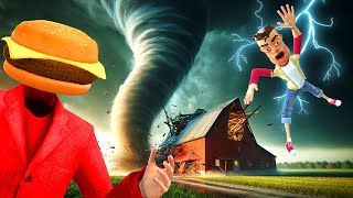 We Built a TERRIBLE Shelter to Survive Tornadoes in Gmod Garrys Mod RP [upl. by Kironde]