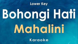 Bohongi Hati  Mahalini Karaoke Lower Key [upl. by Offen]