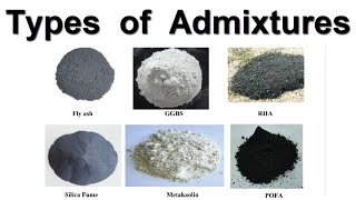 Type of Admixtures in Concrete  Concrete Engineering [upl. by Asennav]