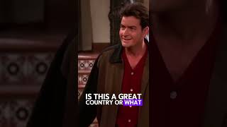 Two And A Half Men  Charlie Harper Loves America shorts twoandahalfmen funny [upl. by Broderick]