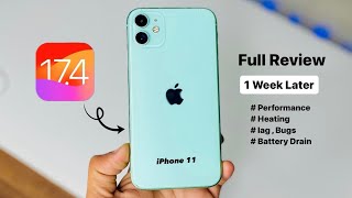 iOS 174 update after 1 Week on iPhone 11  should you update iPhone 11 in iOS 174 [upl. by Eirlav573]