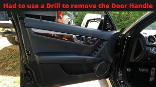 20082015 Mercedes C250 Door Handle Replacement [upl. by Edylc291]