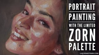 Portrait Painting with the limited Zorn Palette  Time Lapse  LIQUIDMETHOD  Color amp Mixing Process [upl. by Jacky262]