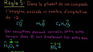 Les nombres doxydation [upl. by Ientirb]