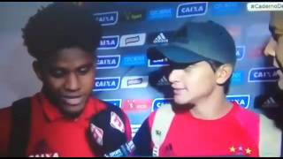 Everton Felipe e Rithely MITANDO EM ENTREVISTA APĂ“S O JOGO [upl. by Musetta]