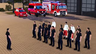 First Day of a German Firefighter – Emergency Call 112 [upl. by Llenil961]