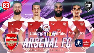 FIFA 19 Arsenal Career Mode Laga Perempat Final Emirates FA Cup Lawan Manchester United 83 [upl. by Drof875]