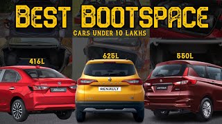 10 Cars With Best Bootspace Under 10 Lakhs In India 🇮🇳  New Cars Under 10 Lakhs  Best Family Cars [upl. by Della]