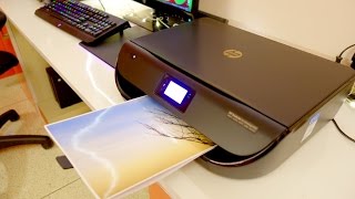 HP DeskJet 4535 all in one wireless printer review unboxing setup and print quality test [upl. by Aterg]