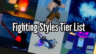 GPO Fighting Style Tier List [upl. by Schmeltzer]