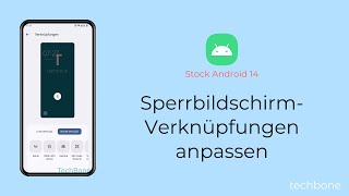 SperrbildschirmVerknüpfungen anpassen Android 14 [upl. by Mariana185]