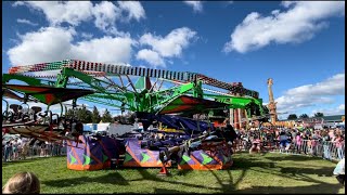 Cliffhanger Ride Adventure at Geauga County Fair Thrilling Amusement Ride [upl. by Suzy]