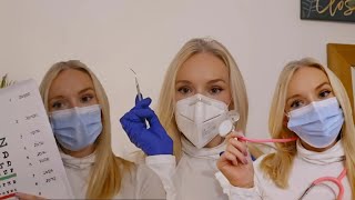 ASMR Doctor Dentist Opticians medical appointment visit  face touching  personal attention [upl. by Yerkovich]