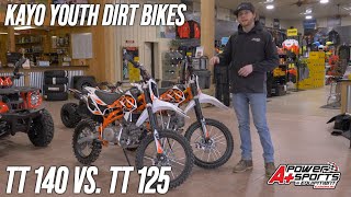 2022 Kayo TT 140 vs TT 125 Review Exhaust Comparison [upl. by Truitt]