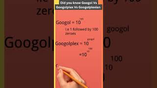 Googol Vs Googolplex Vs Googolplexian maths shortsfeed shortsyoutube sscreasoningtricks [upl. by Tadashi855]