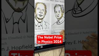 The Nobel Prize in Physics 2024 nobel nobelprize physics shortsfeed shorts [upl. by Jump]